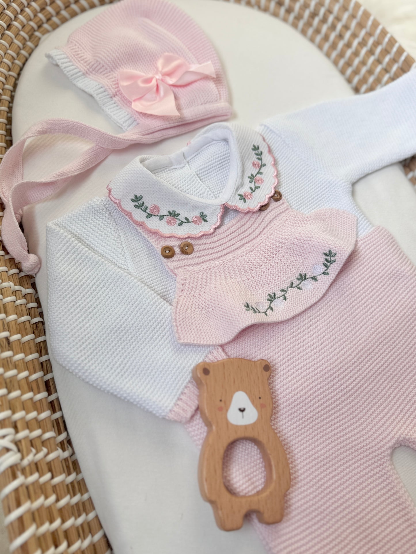 Ariana Overall - Light Pink/White