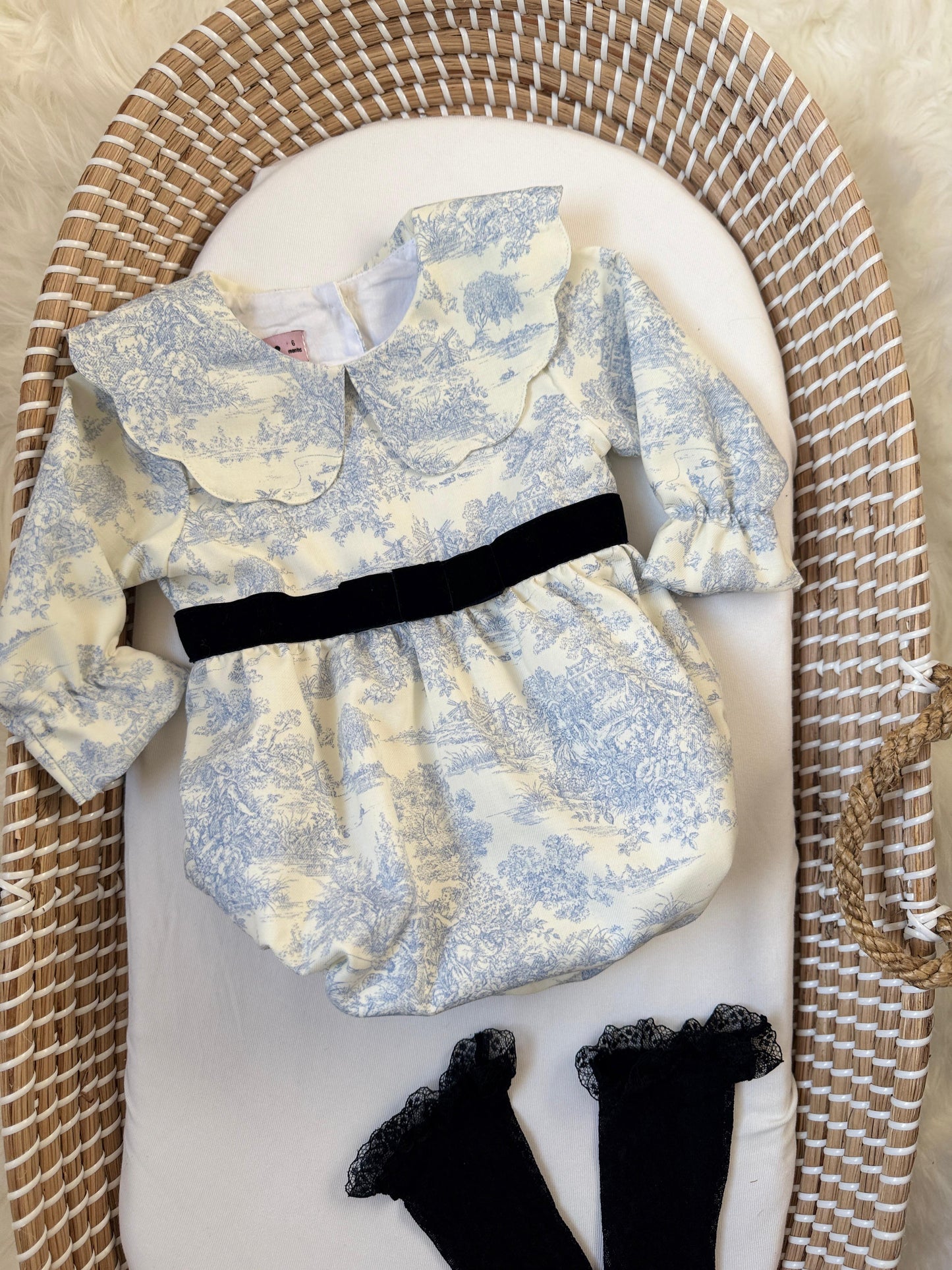 Sky toile Romper - Blue