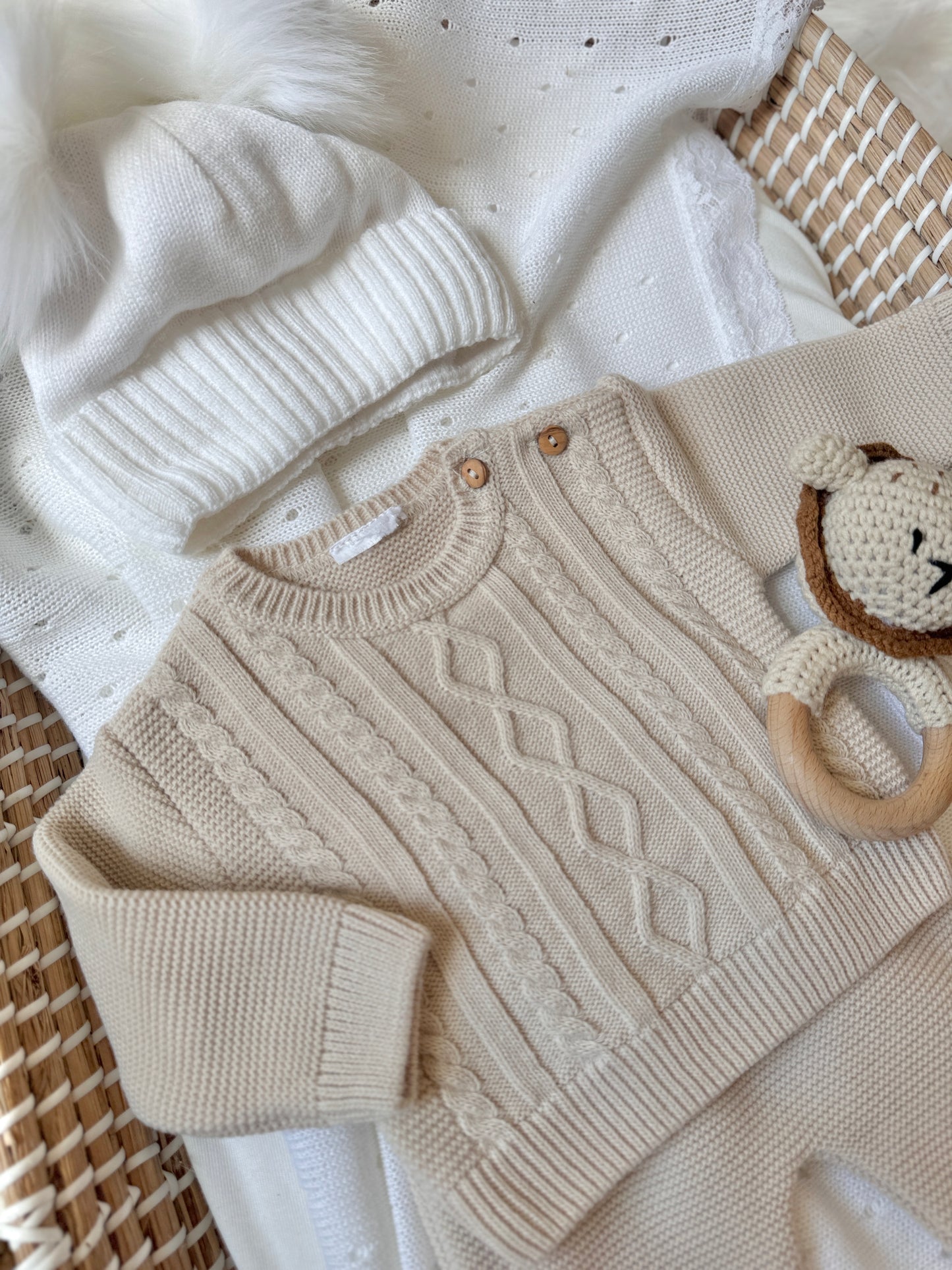 Fergus Knitted Set - Beige