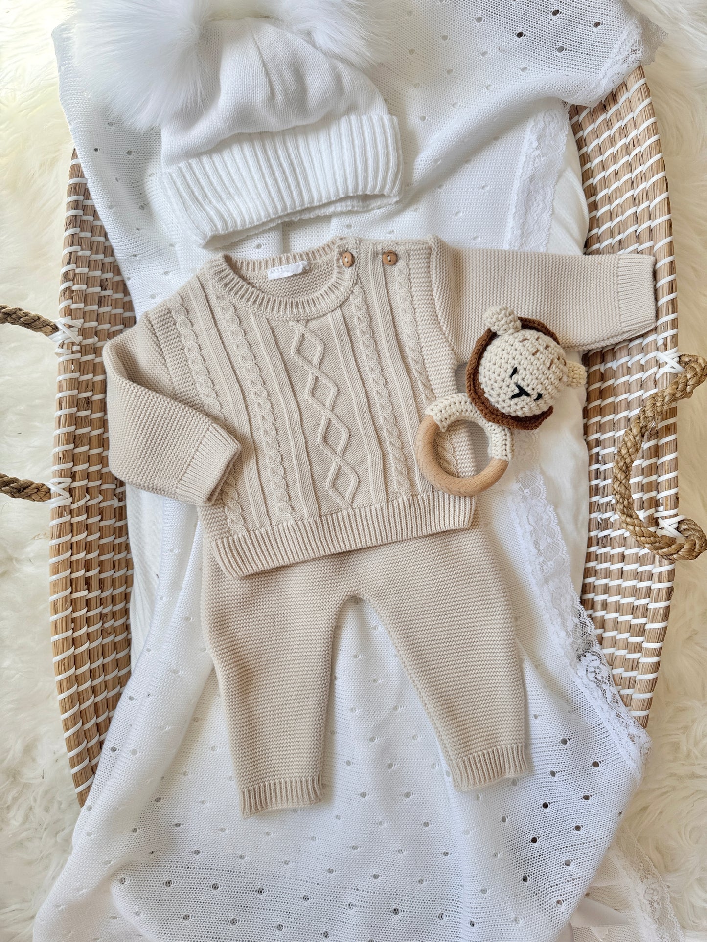 Fergus Knitted Set - Beige