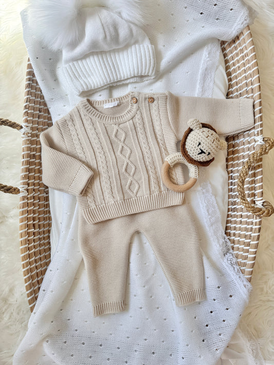 Fergus Knitted Set - Beige