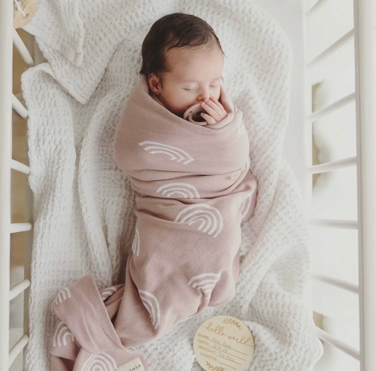 Rainbow Blanket - Pink