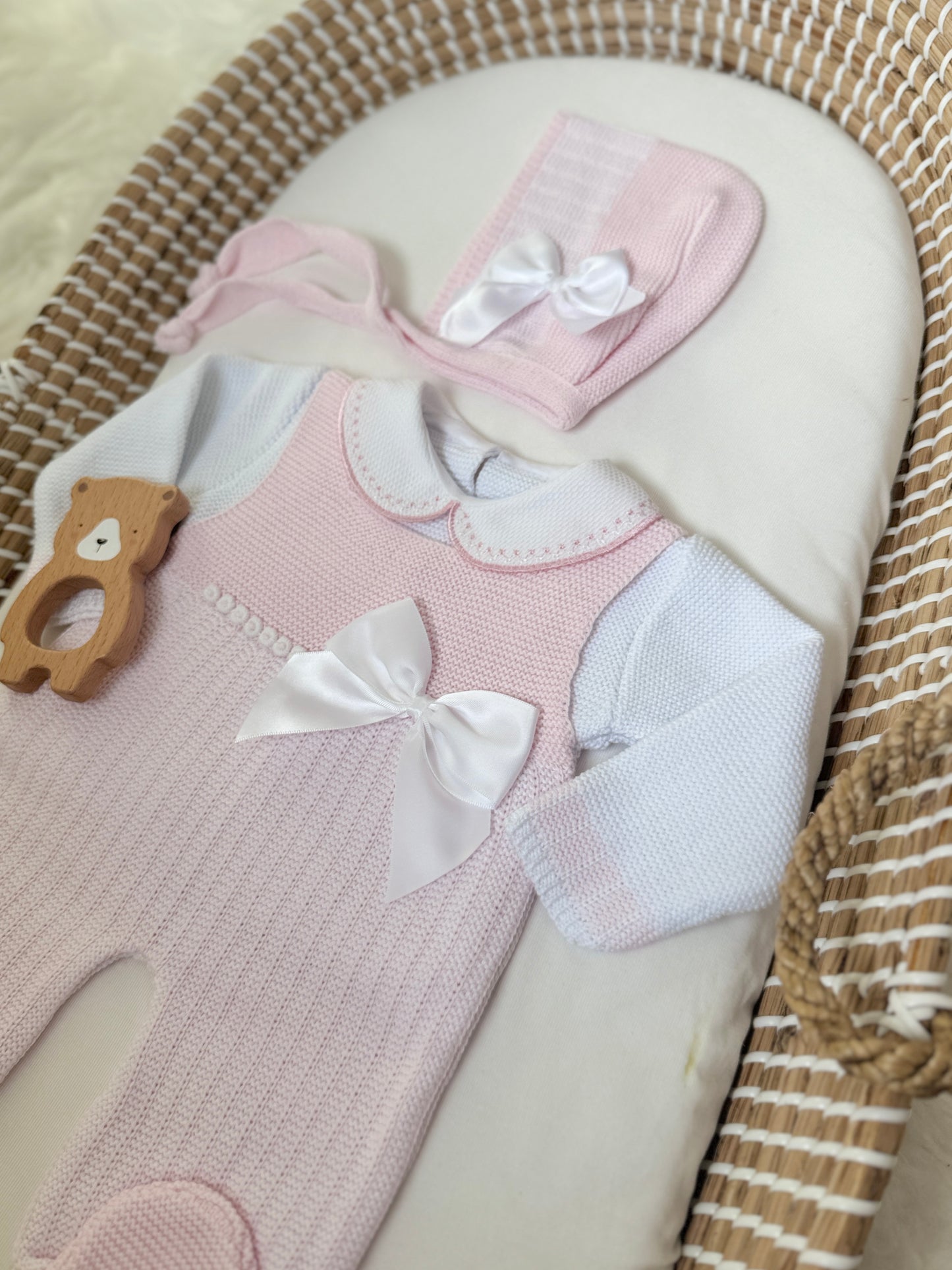 Sandra Overall - Light Pink/White