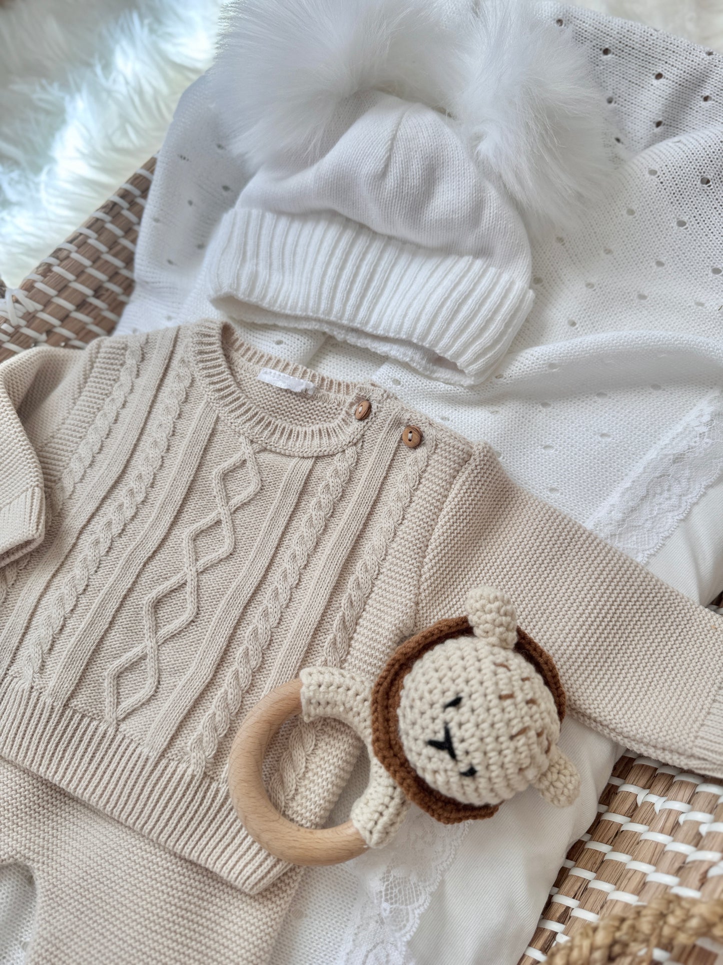 Fergus Knitted Set - Beige