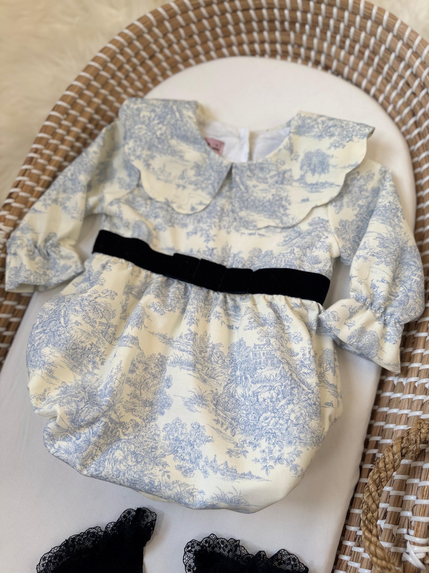 Sky toile Romper - Blue