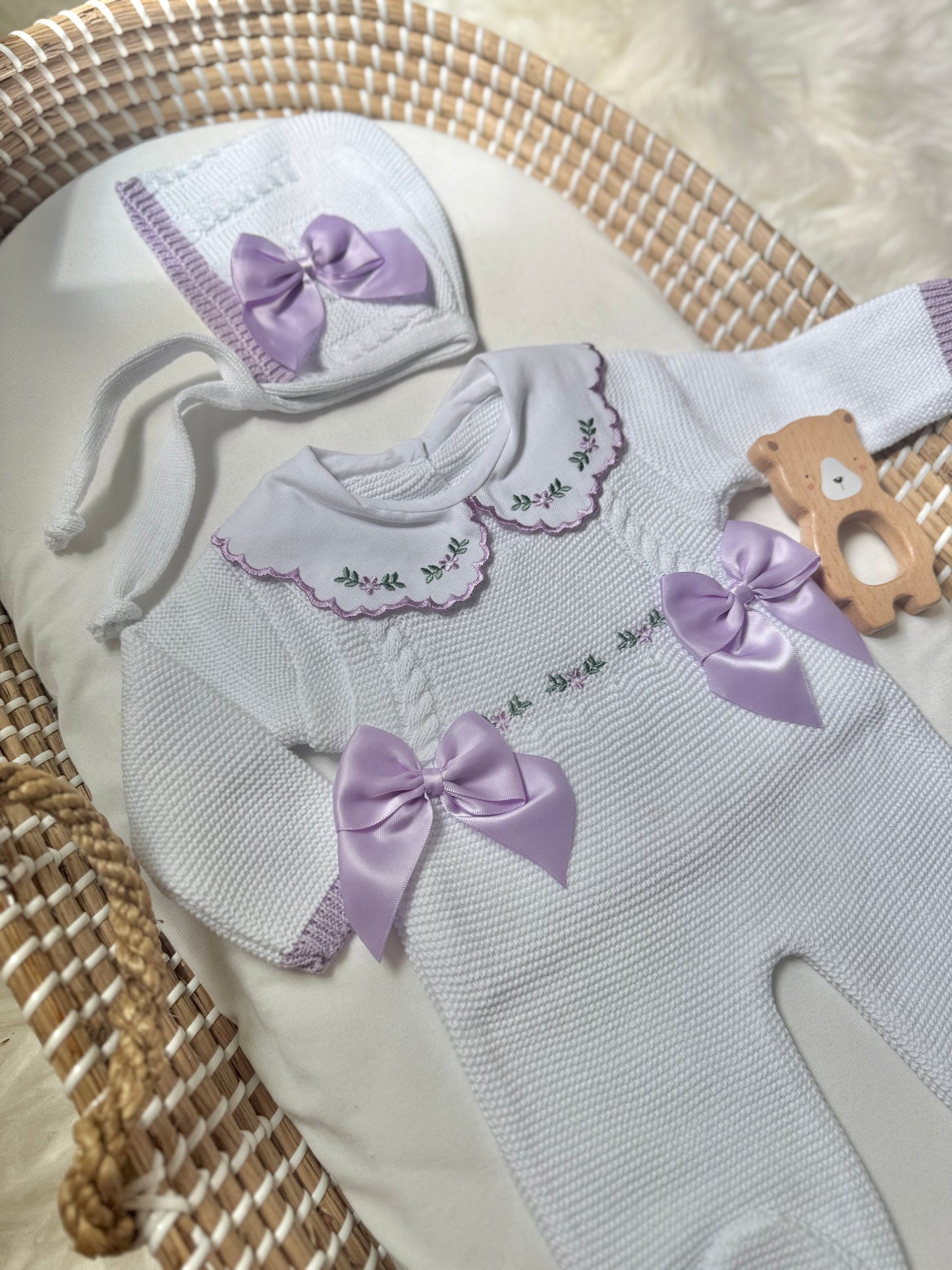 Alana Overall - White/Lilac