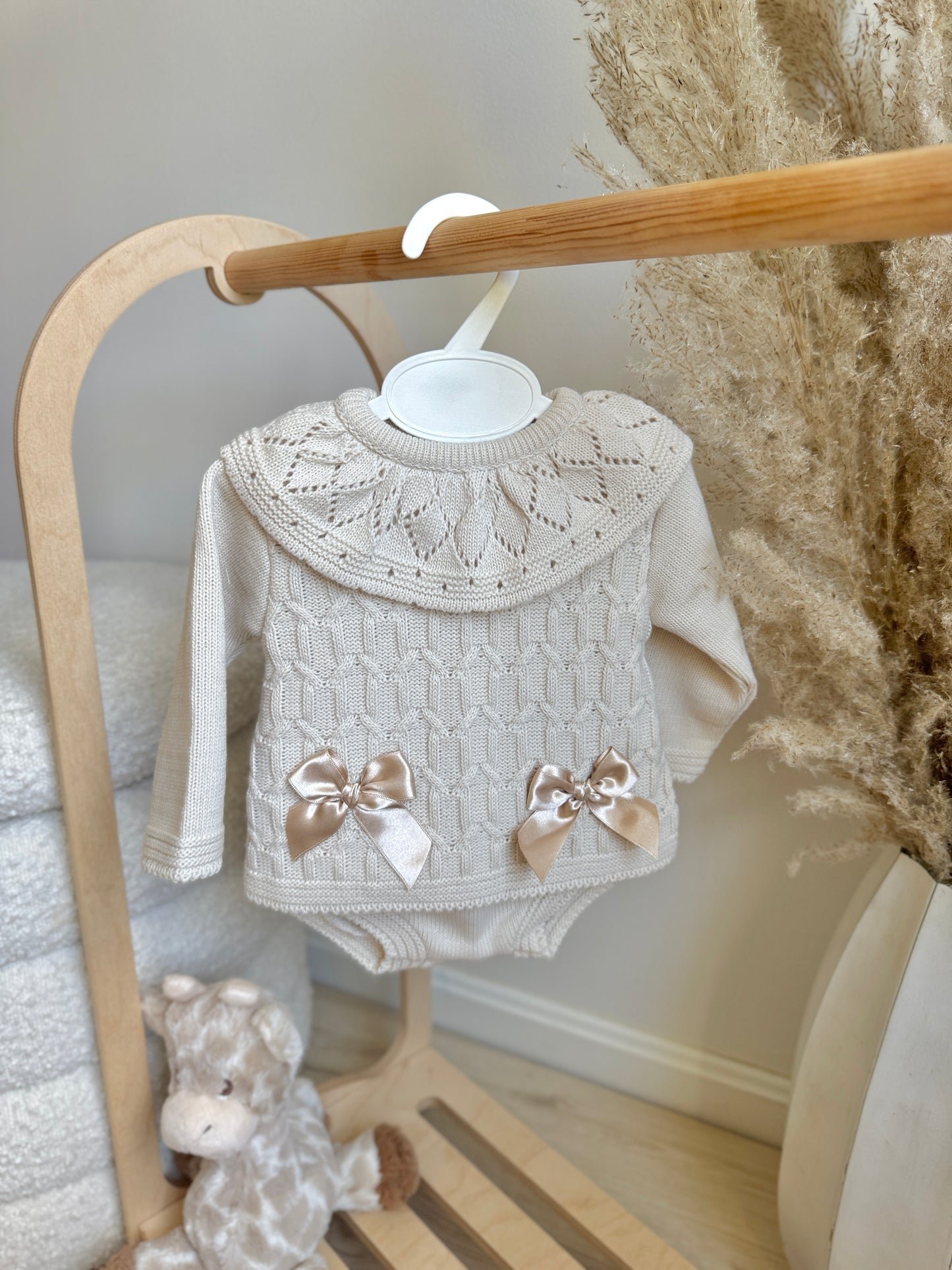Carmen Two Piece Knit Set - Beige