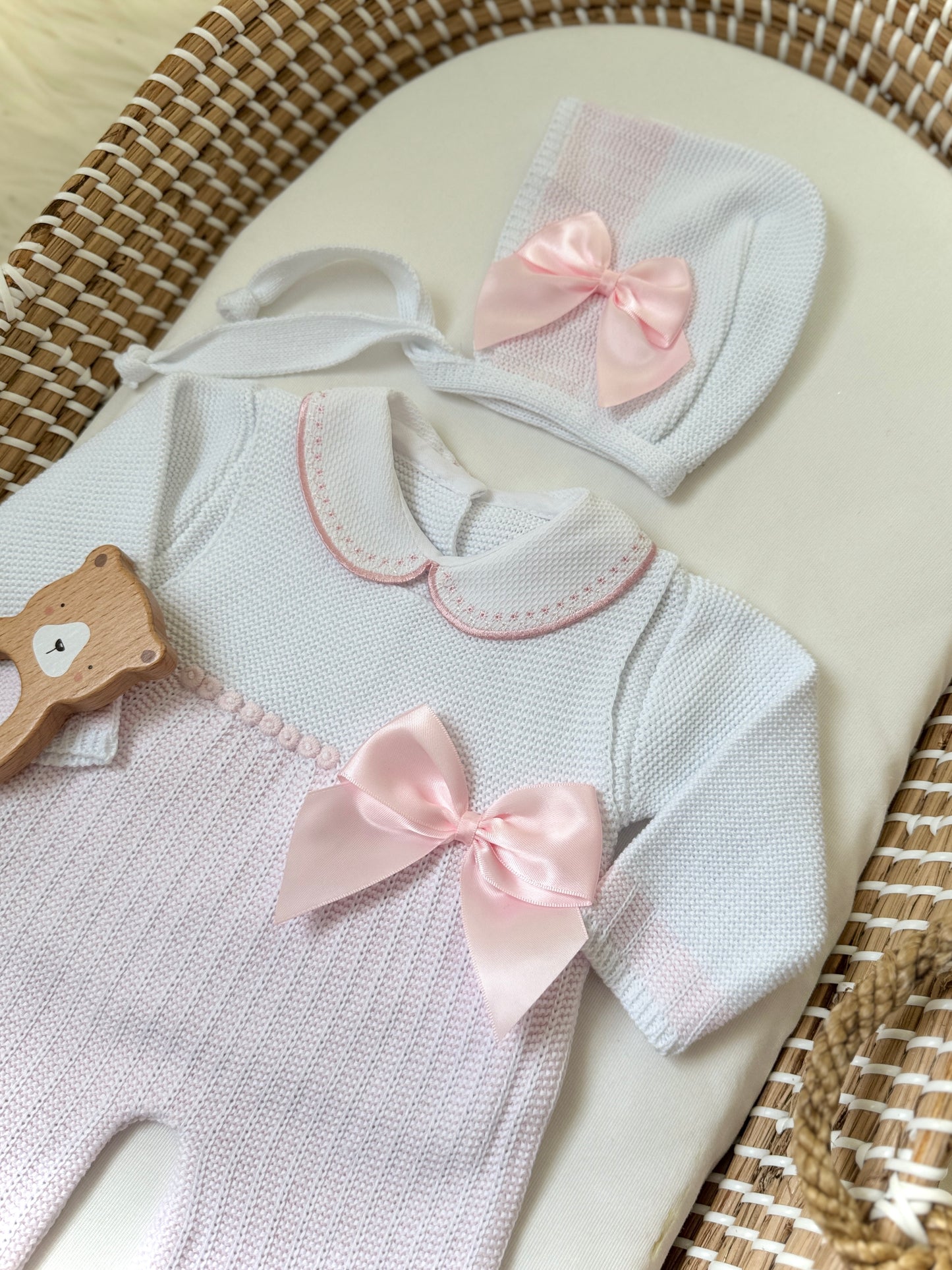 Sandra Overall - White/Light Pink