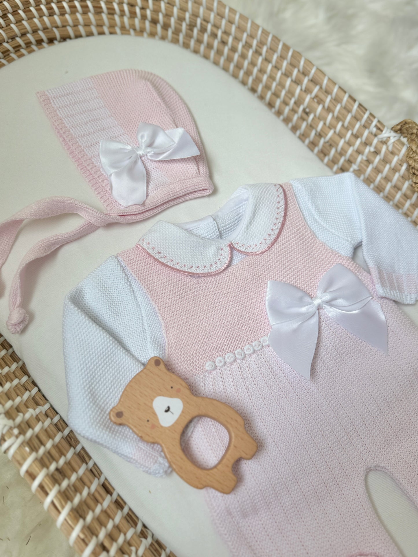 Sandra Overall - Light Pink/White