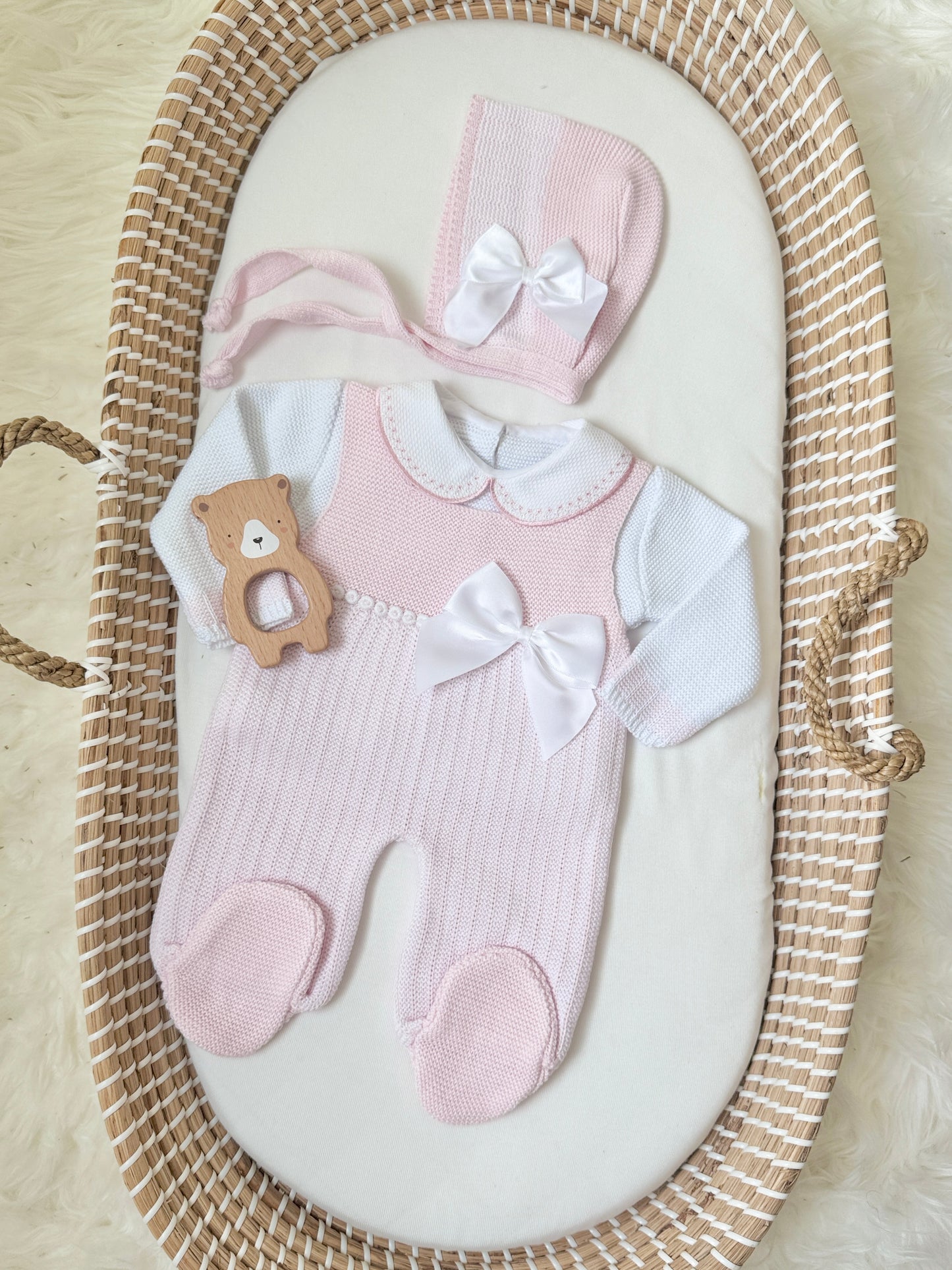 Sandra Overall - Light Pink/White