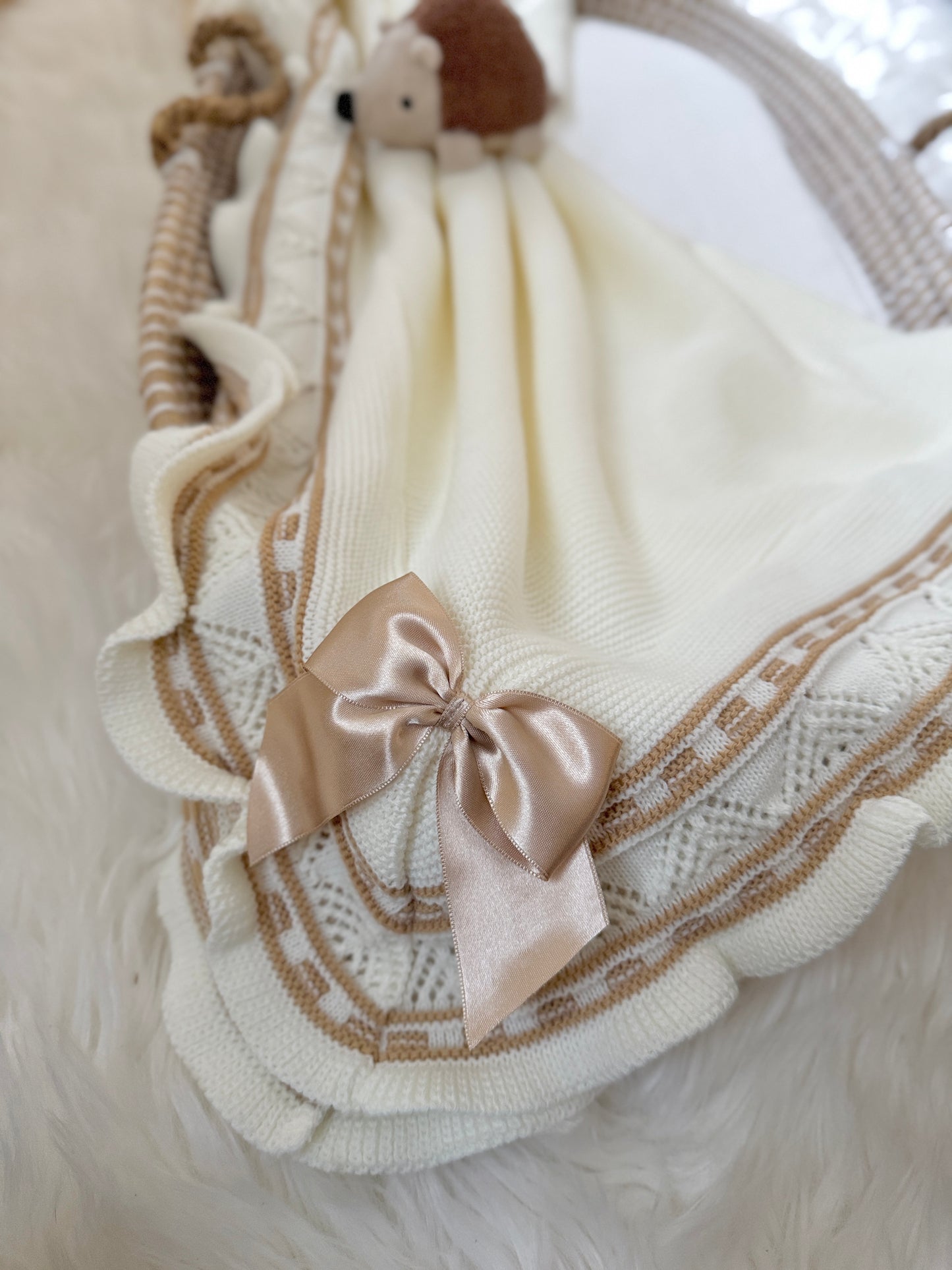 Manta Blaire - Crema/Champán