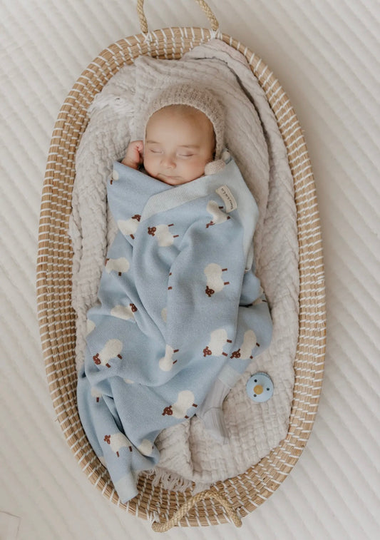 Sheep Blanket - Blue