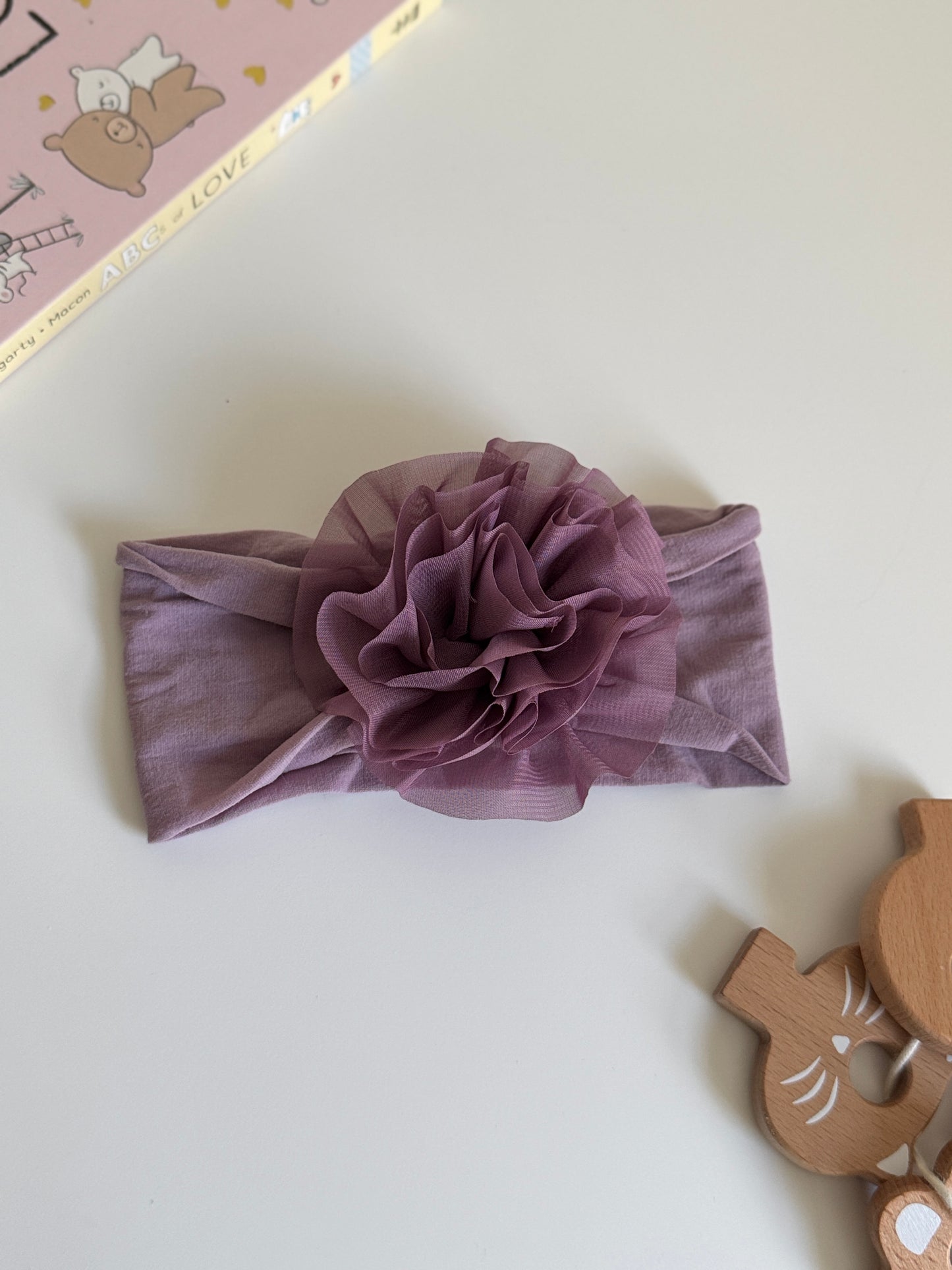 Eggplant Purple - Flower Headband