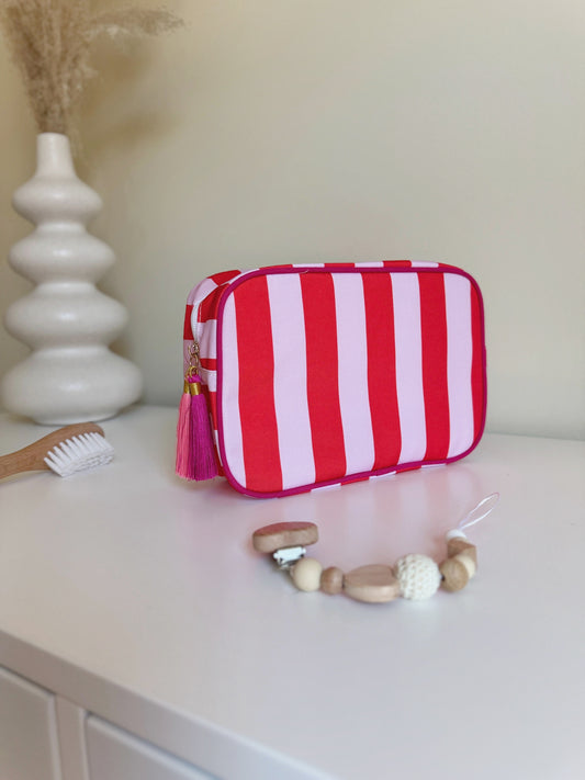 Juniper Pouch - Red & Pink