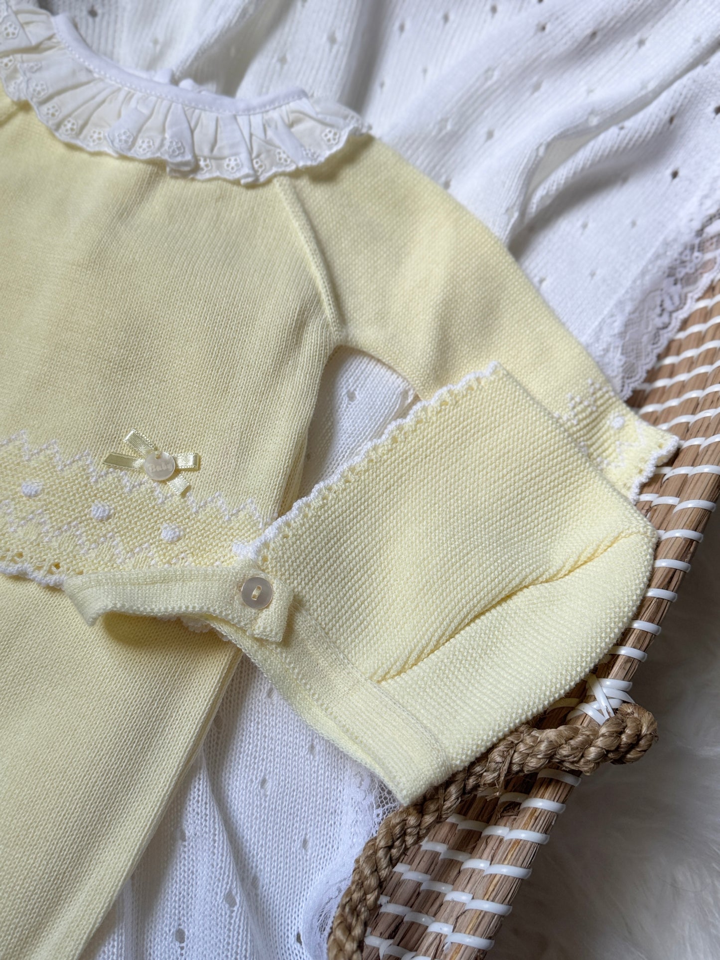 Hannah Knitted Set - Butter Yellow