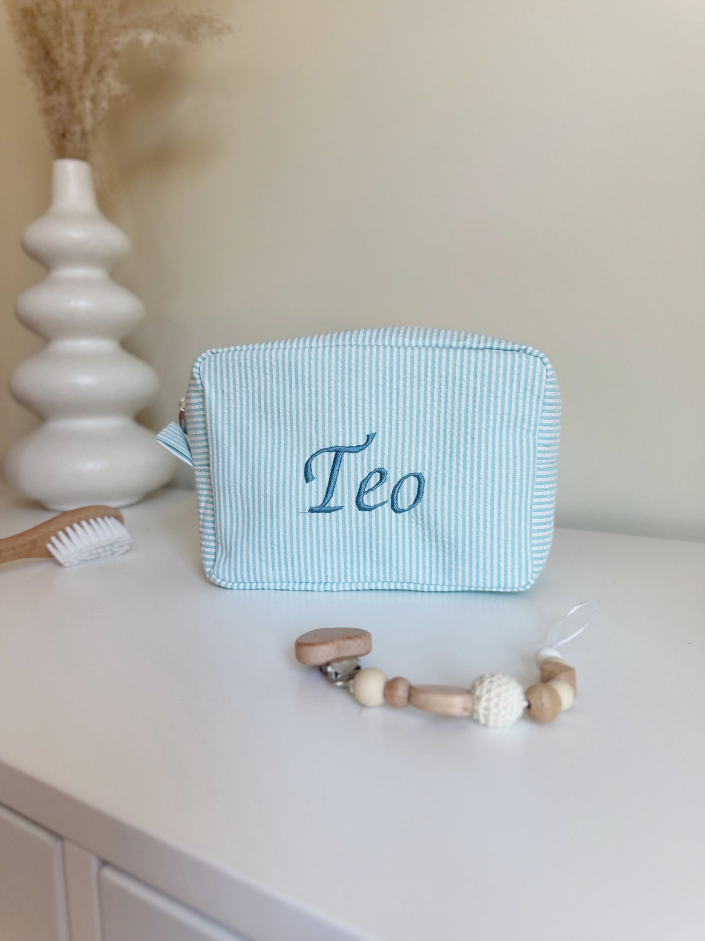 Sailor Pouch - Blue & White