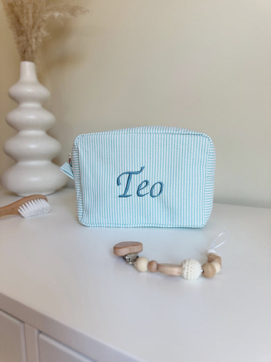 Sailor Pouch - Blue & White