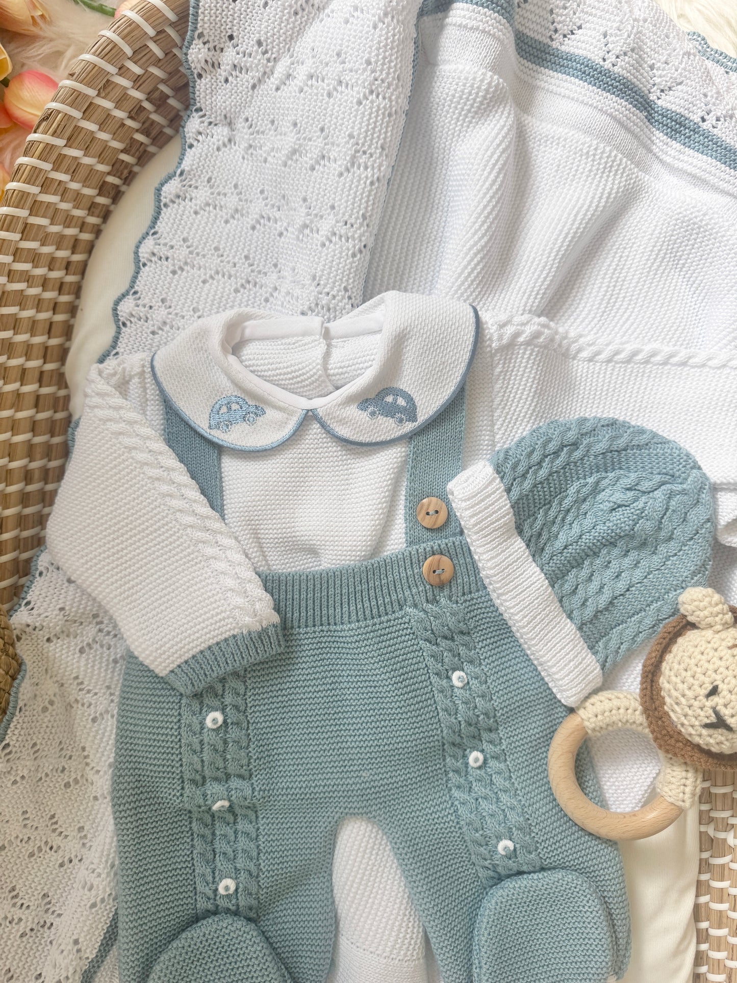Carlo Overall - Dark Blue/ White