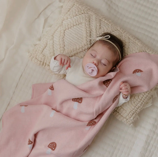 Mushroom Blanket - Pink