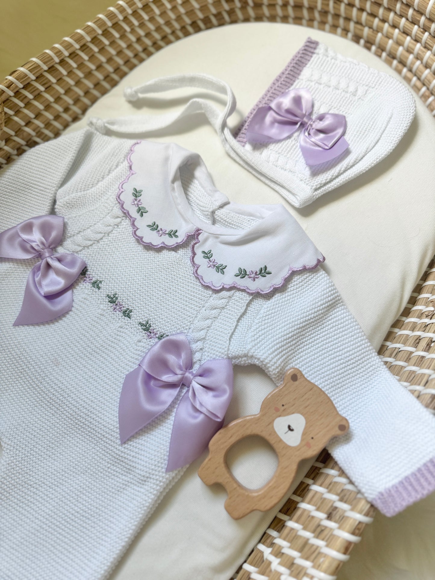 Alana Overall - White/Lilac