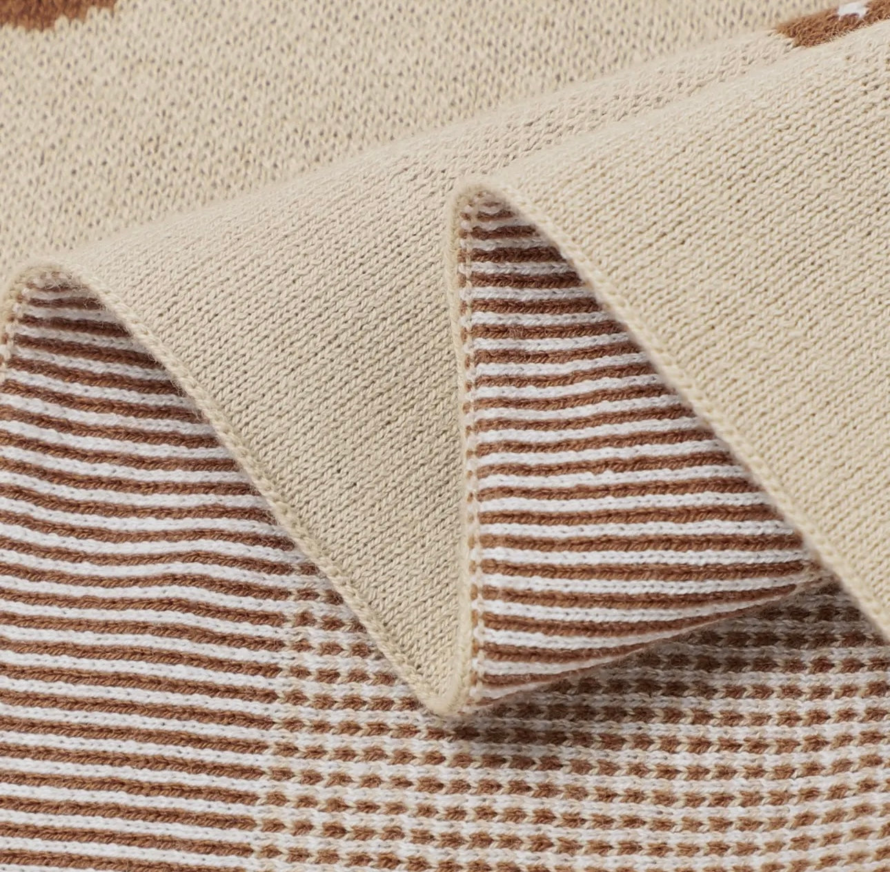 Manta de hongos - Beige