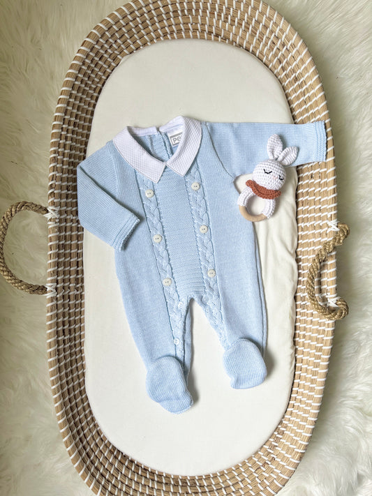 Luke Overall - Light Blue & White