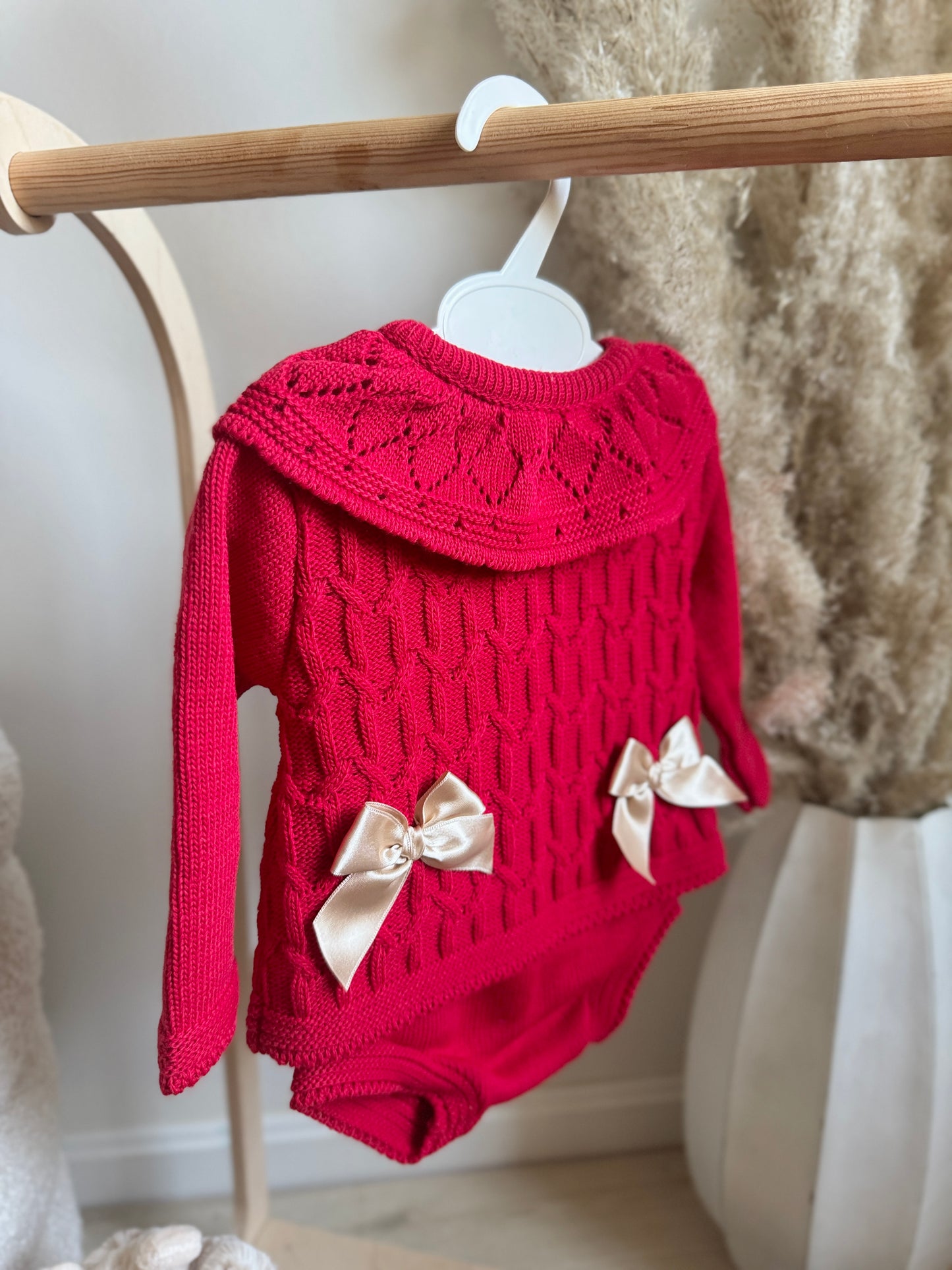 Carmen Two Piece Knit Set - Red