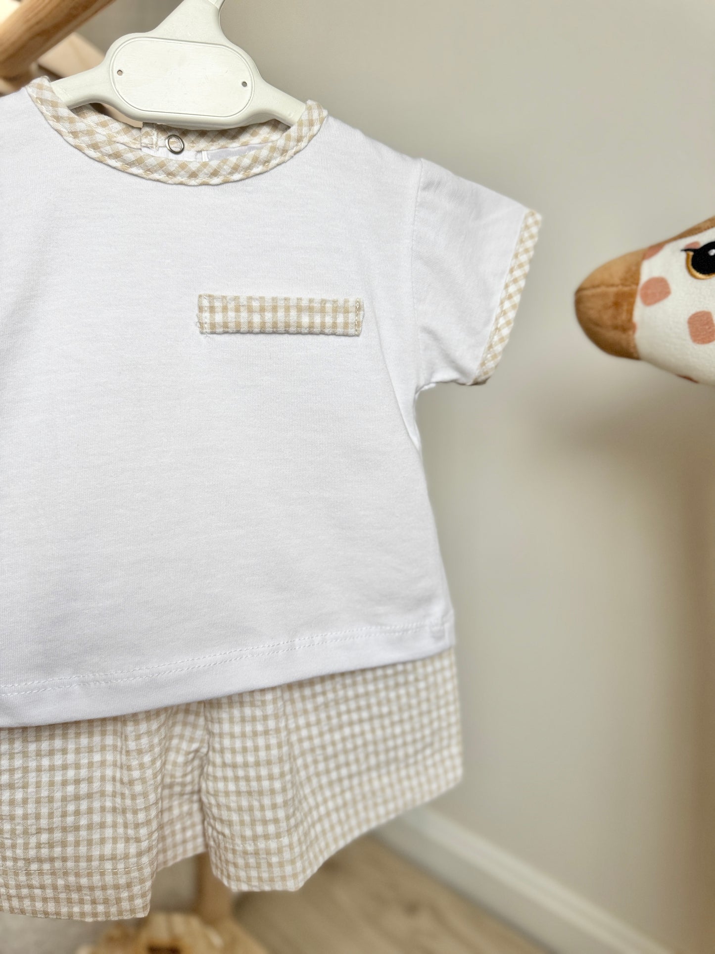 Archie Set - Beige & White