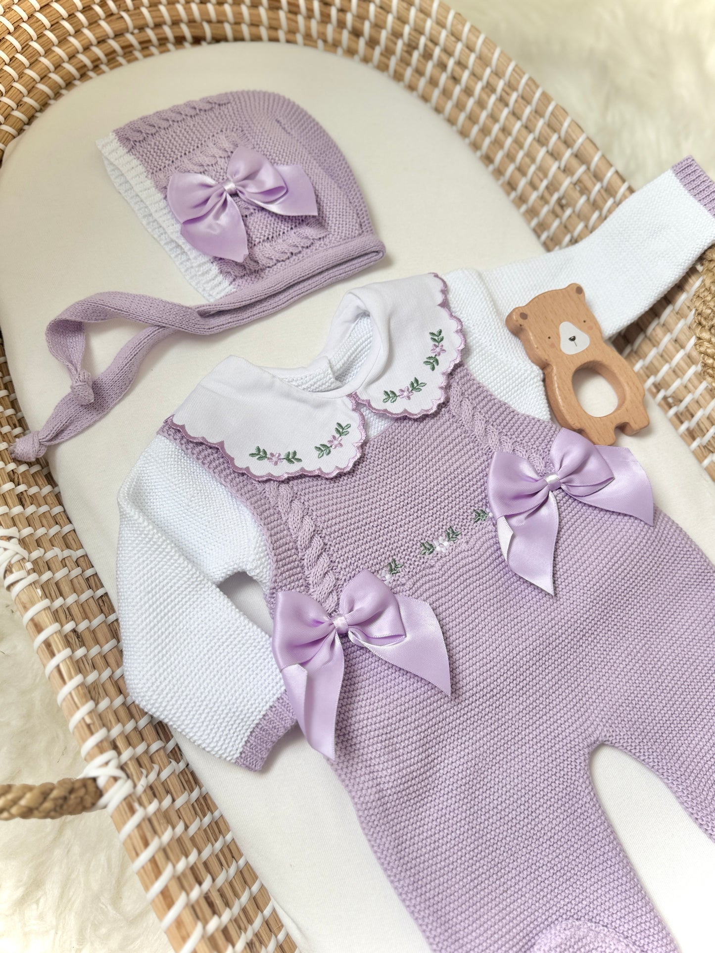 Alana Overall - Lilac/White