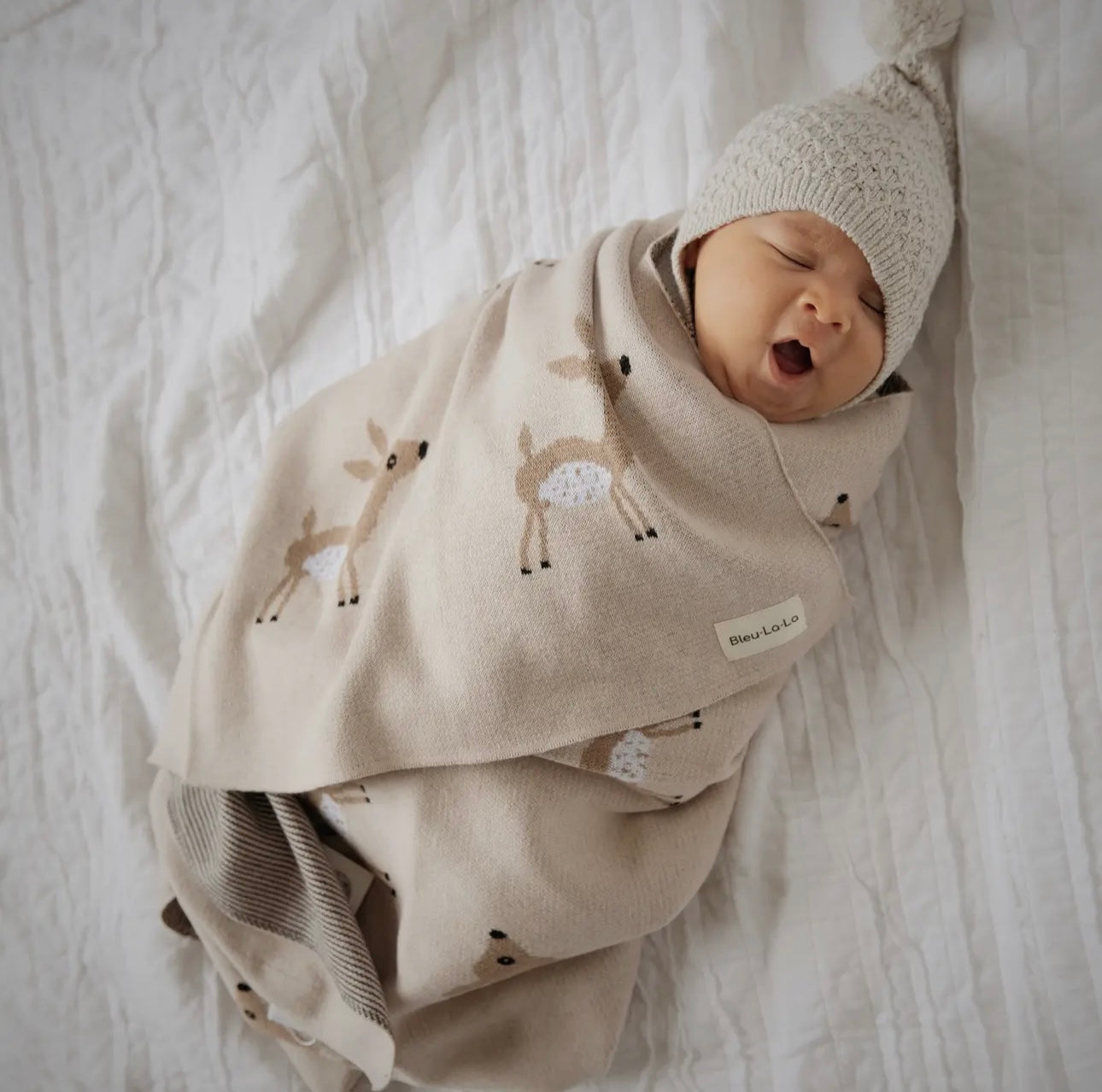 Reindeer Blanket - Beige