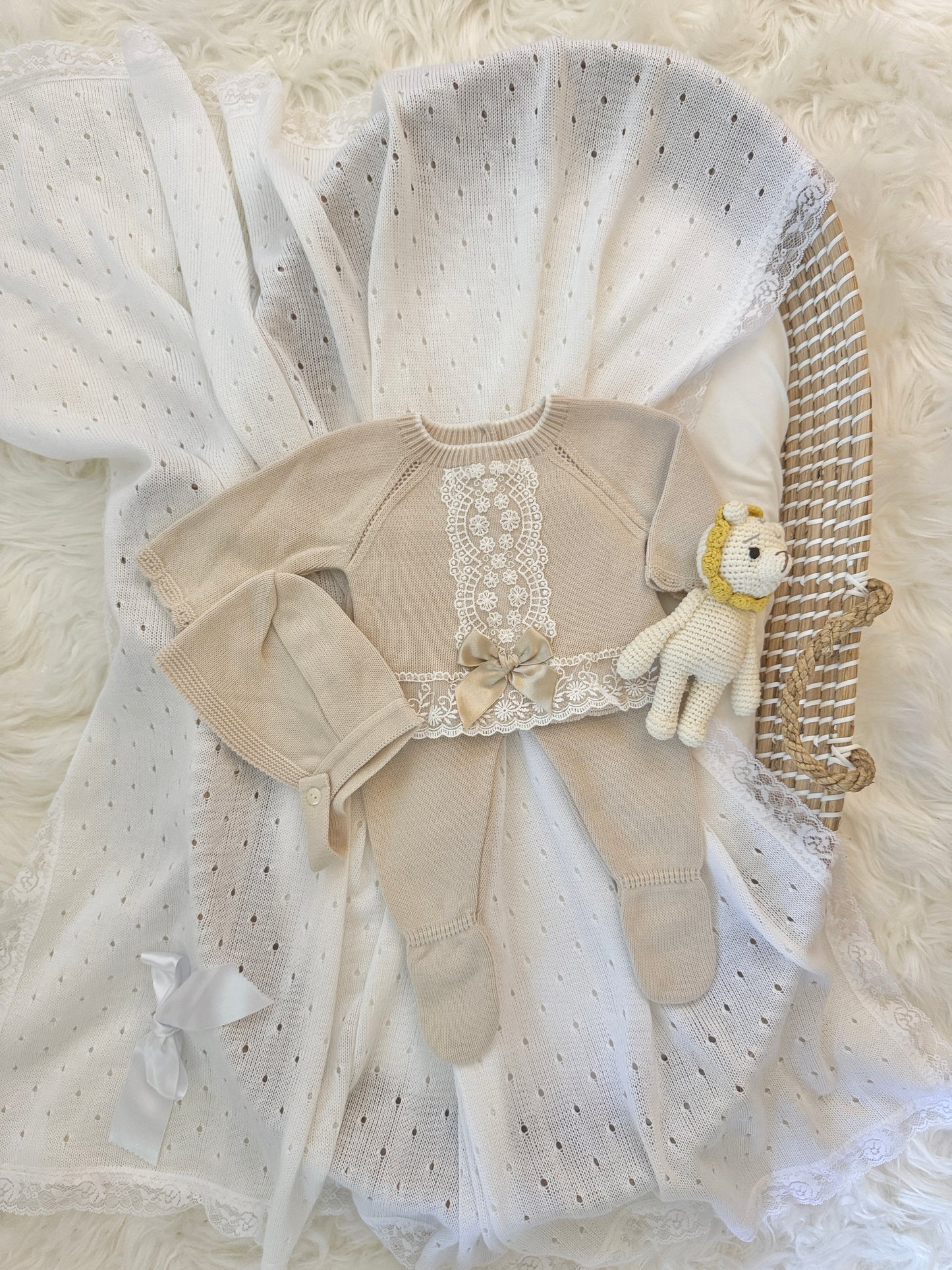 Fidelia Knitted Set - Beige
