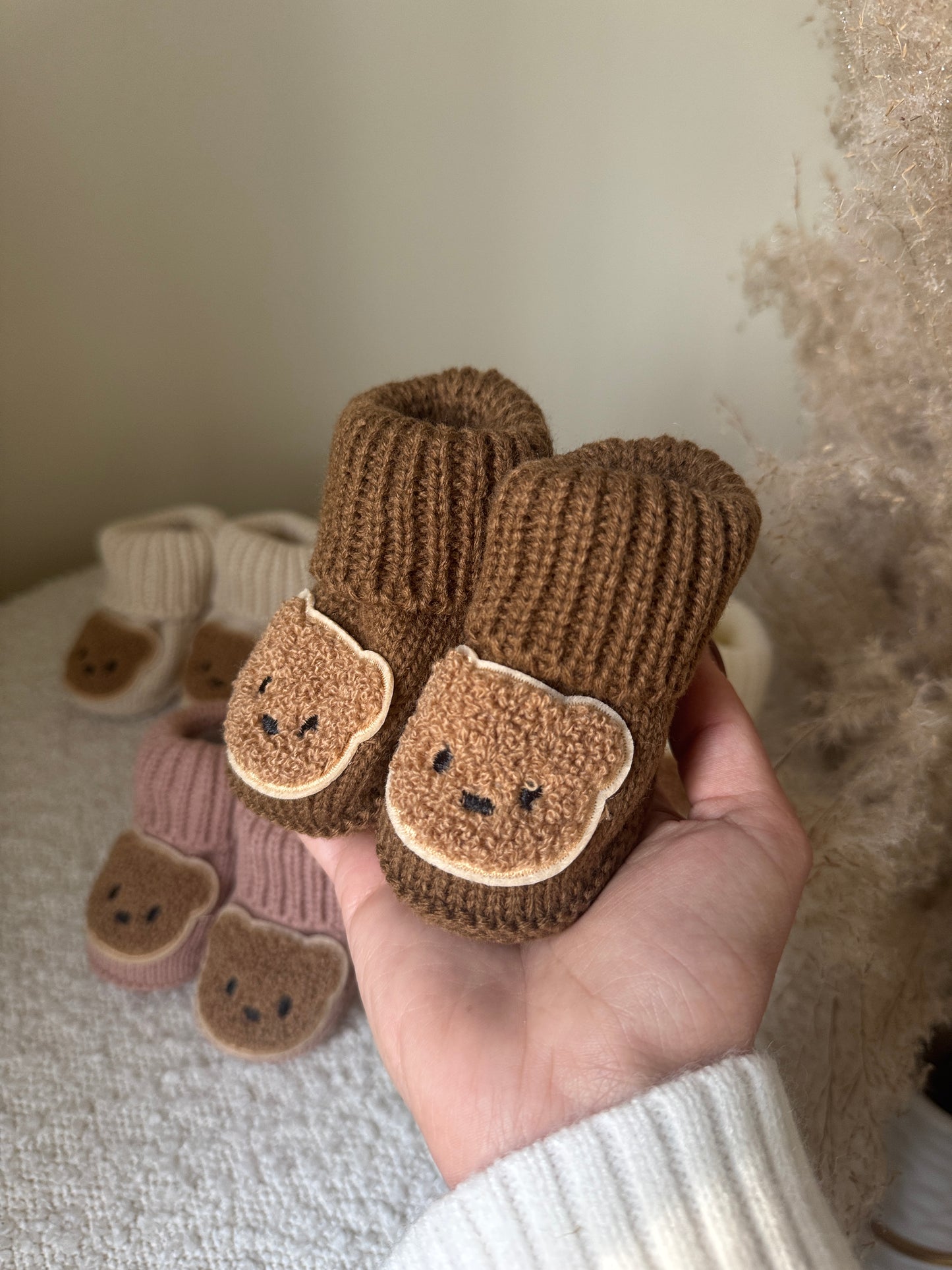 Teddy Booties - Brown