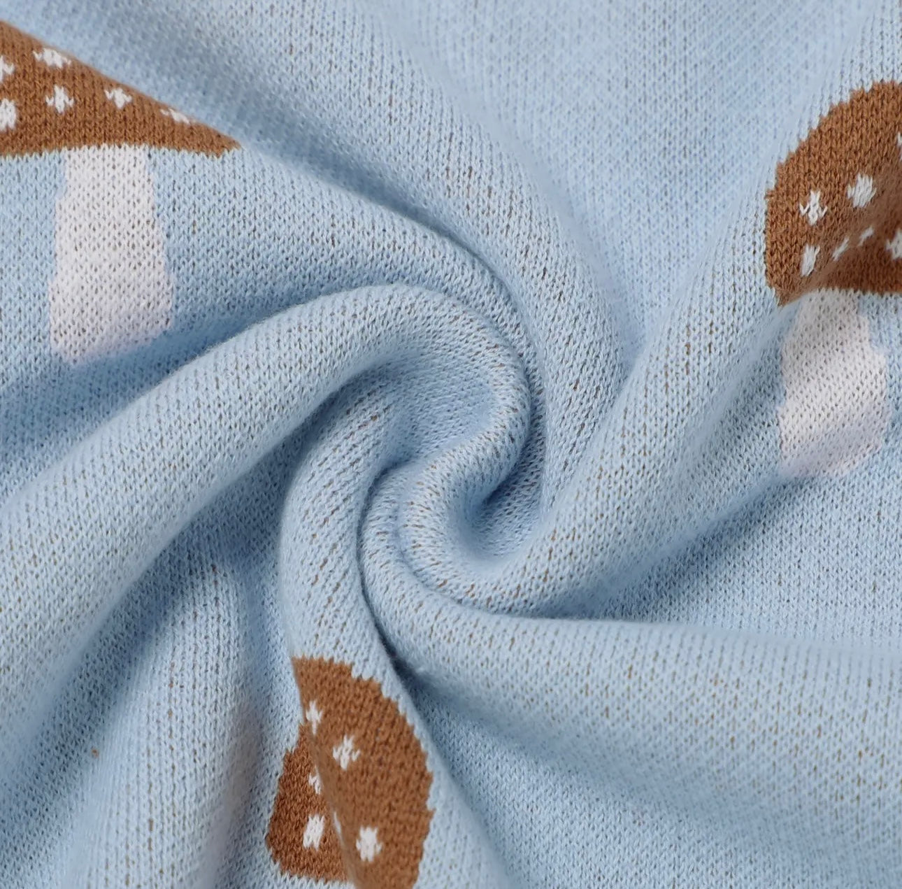 Mushroom Blanket - Blue
