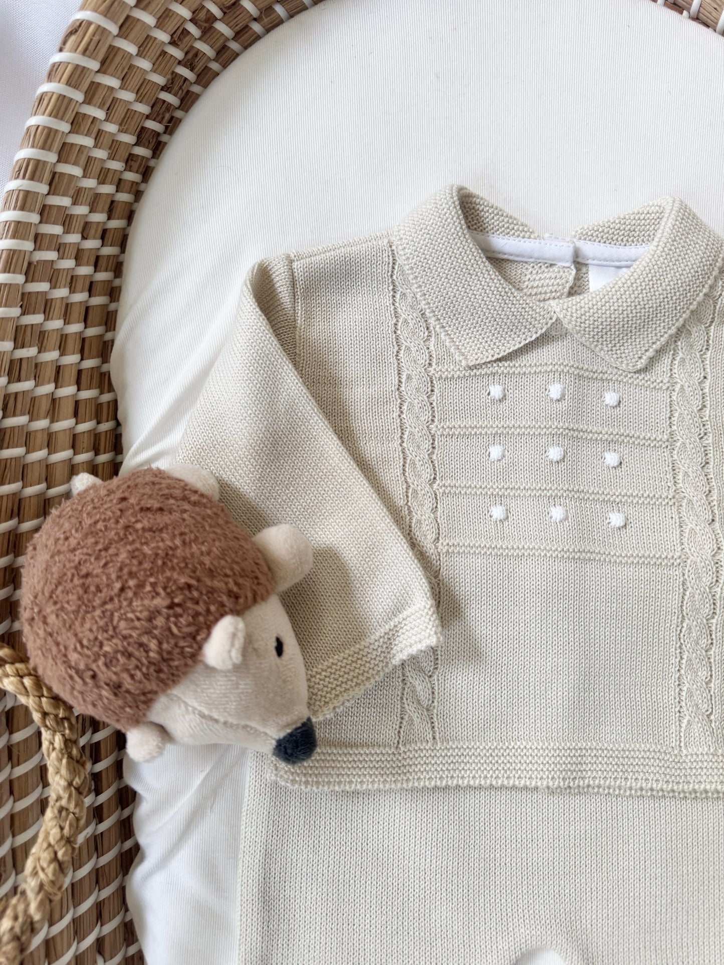 Thomas Knitted Set - Beige