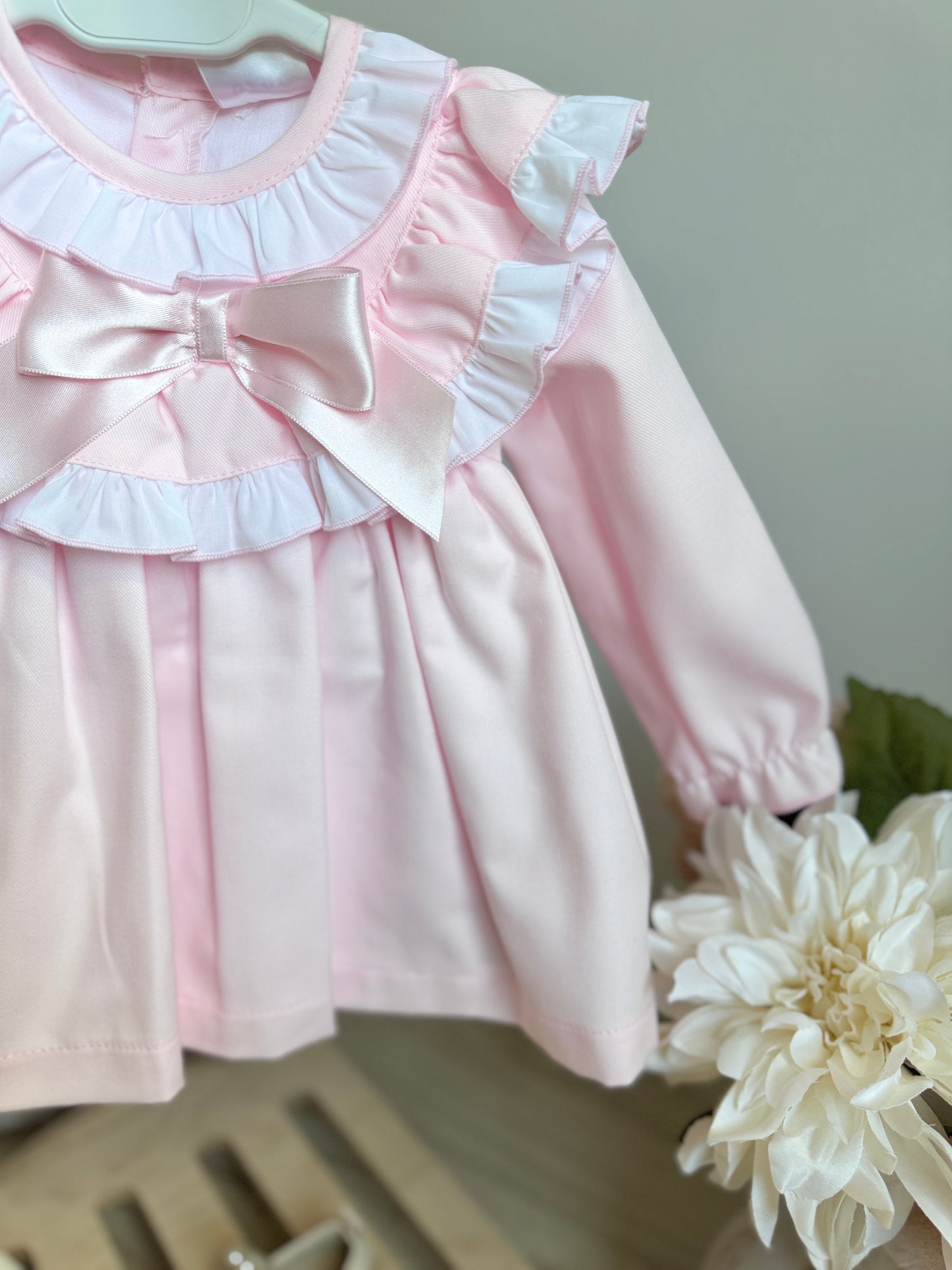 Lyla Dress - Pink/White