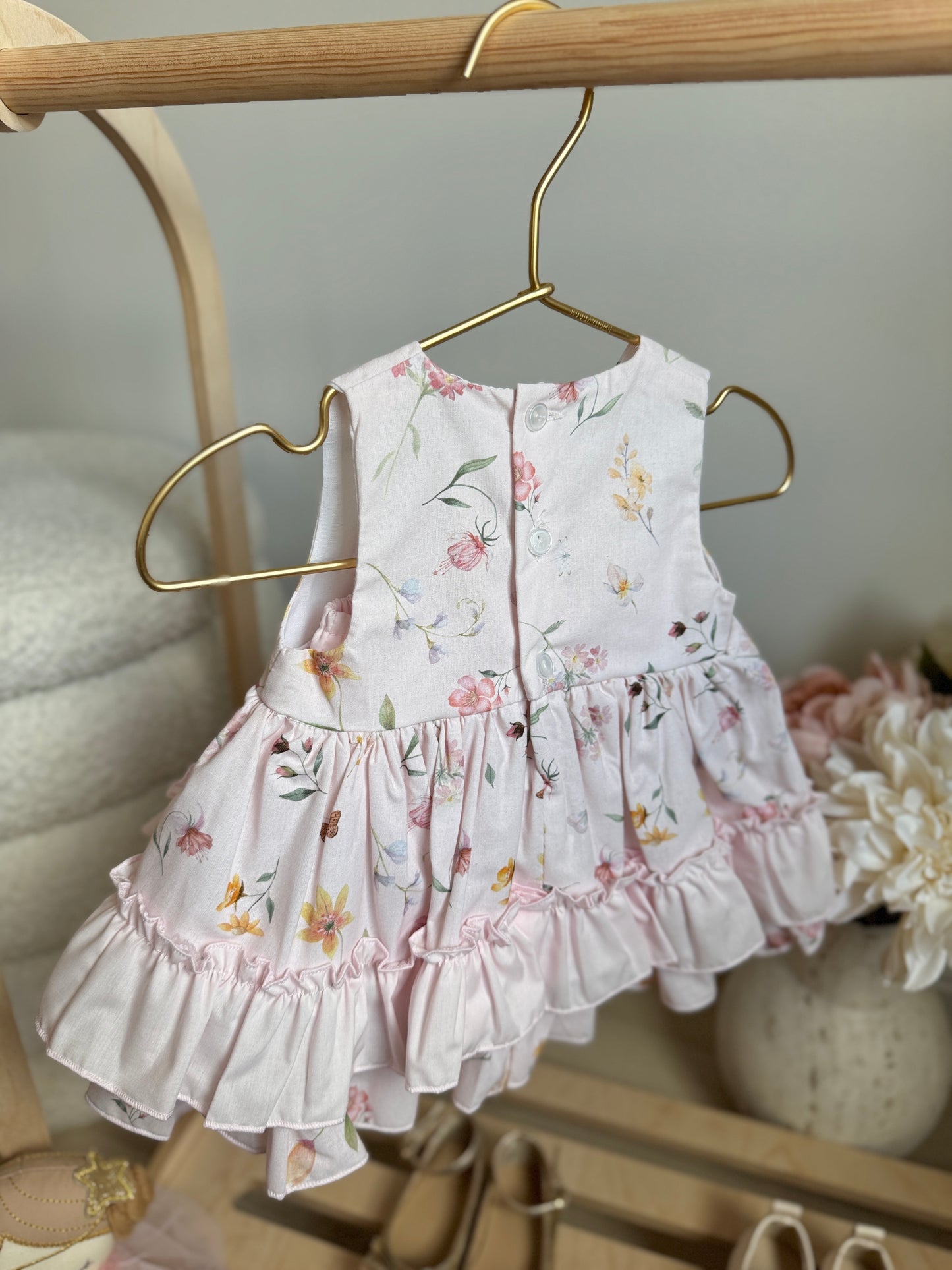 Daisy Dress - Floral Pink