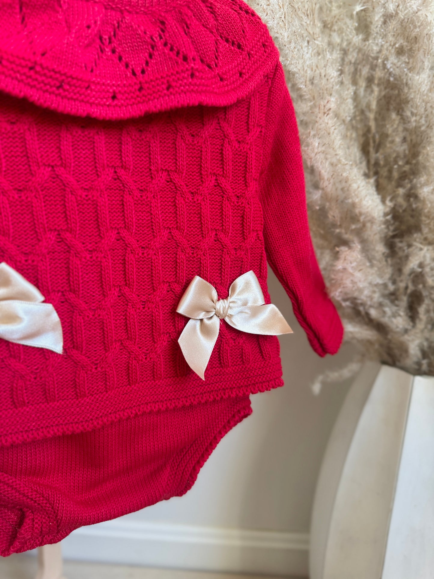 Carmen Two Piece Knit Set - Red