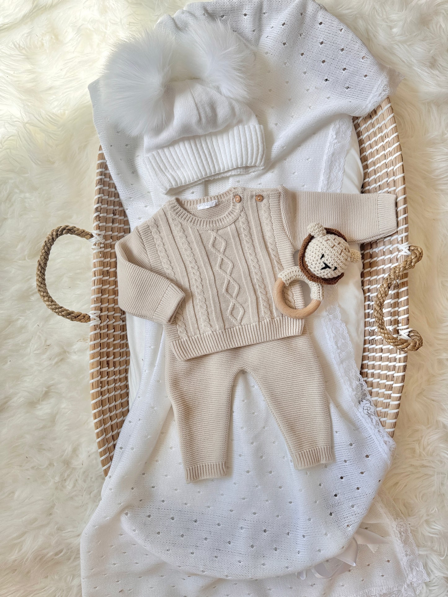 Fergus Knitted Set - Beige