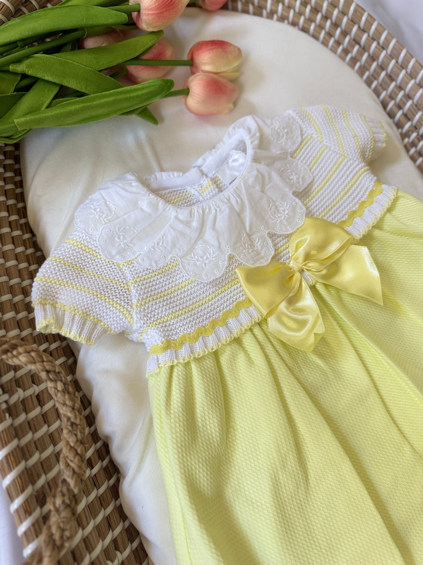 Tabitha Dress - Lemon Yellow