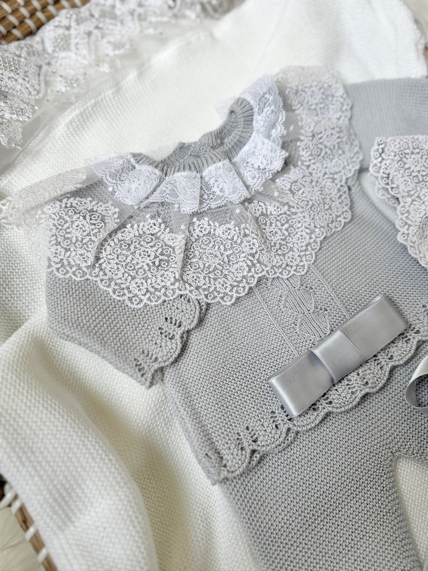 Emyr Knitted Set in Grey