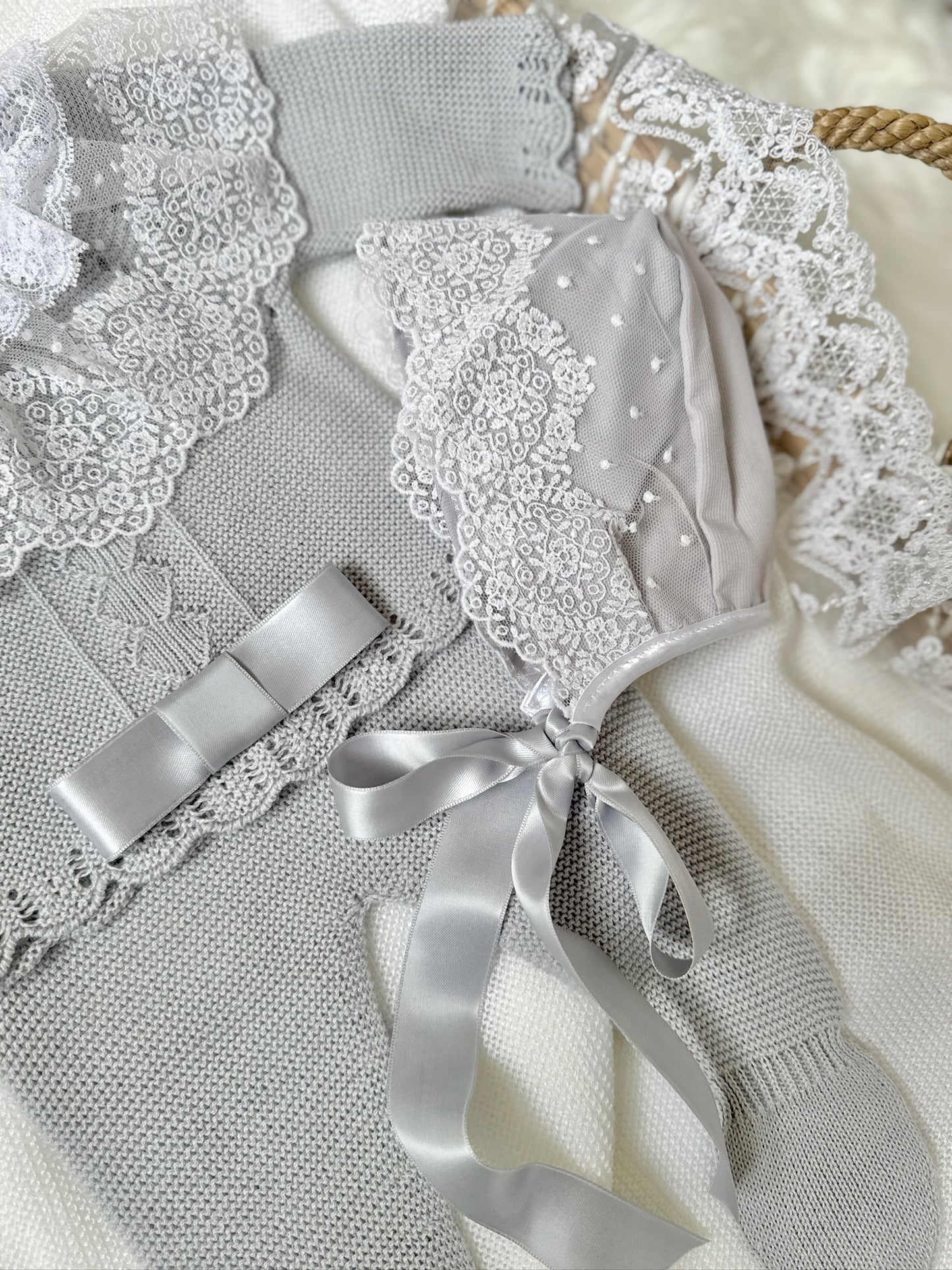 Emyr Knitted Set in Grey