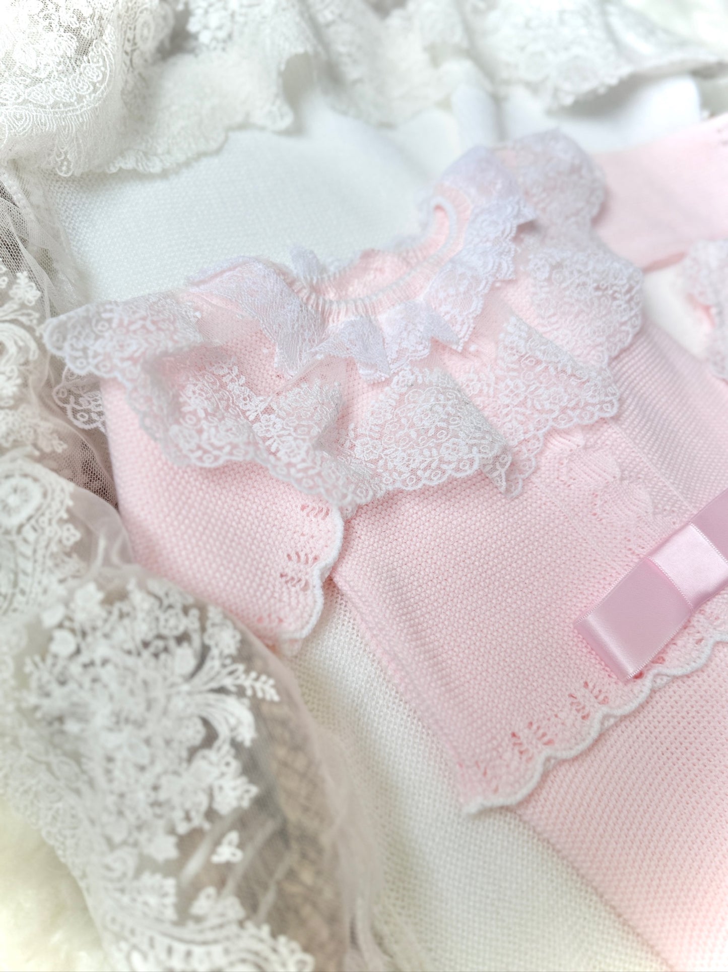 Emyr Knitted Set in Light Pink