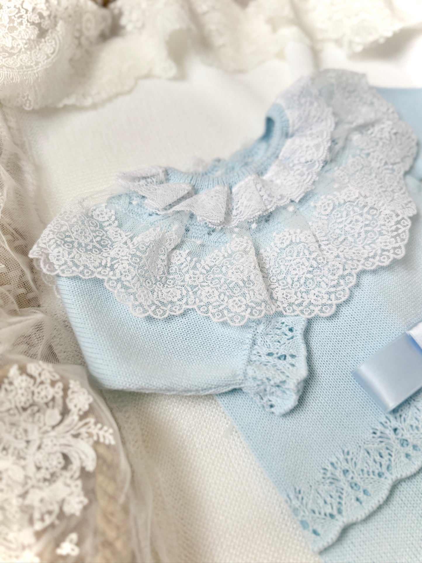 Emyr Knitted Set in Blue