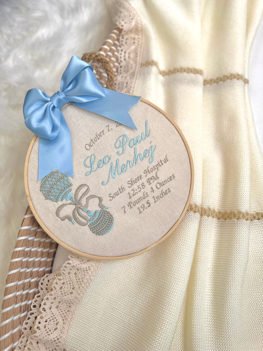 Rattle Birth Keepsake
