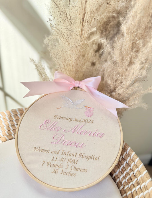 Stork Birth Keepsake