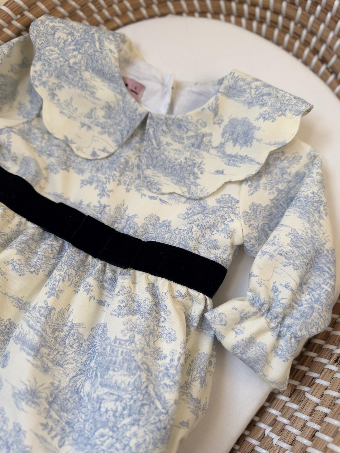 Sky toile Romper - Blue