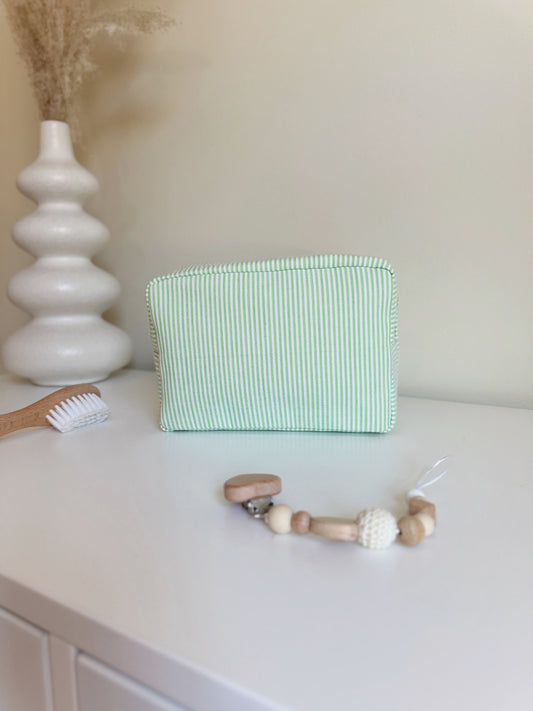 Sailor Pouch - Green & White
