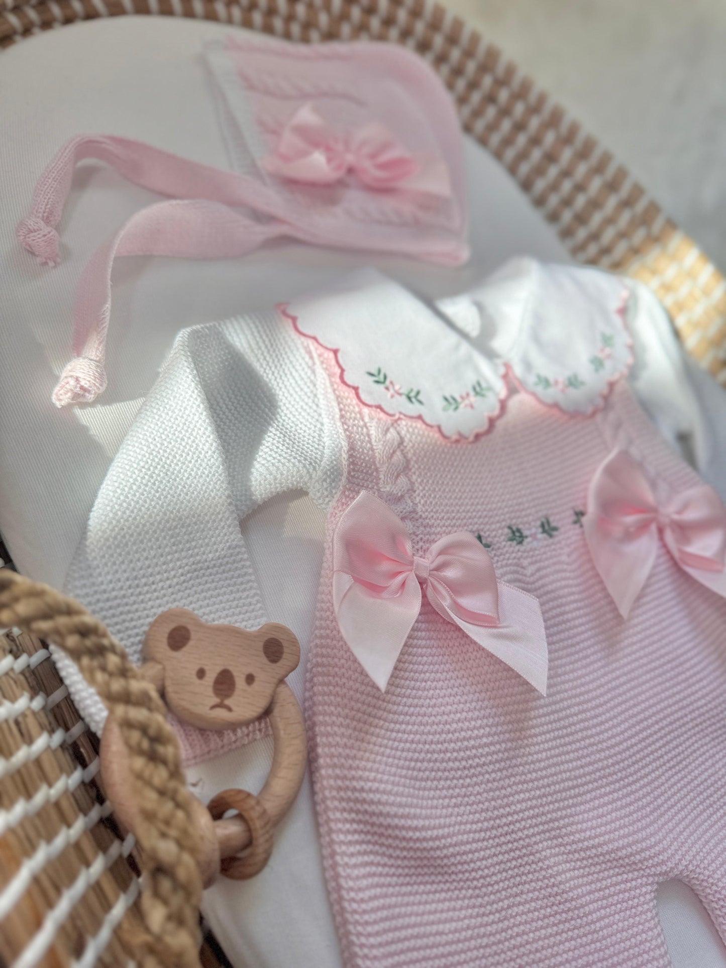 Alana Overall - Pink/White