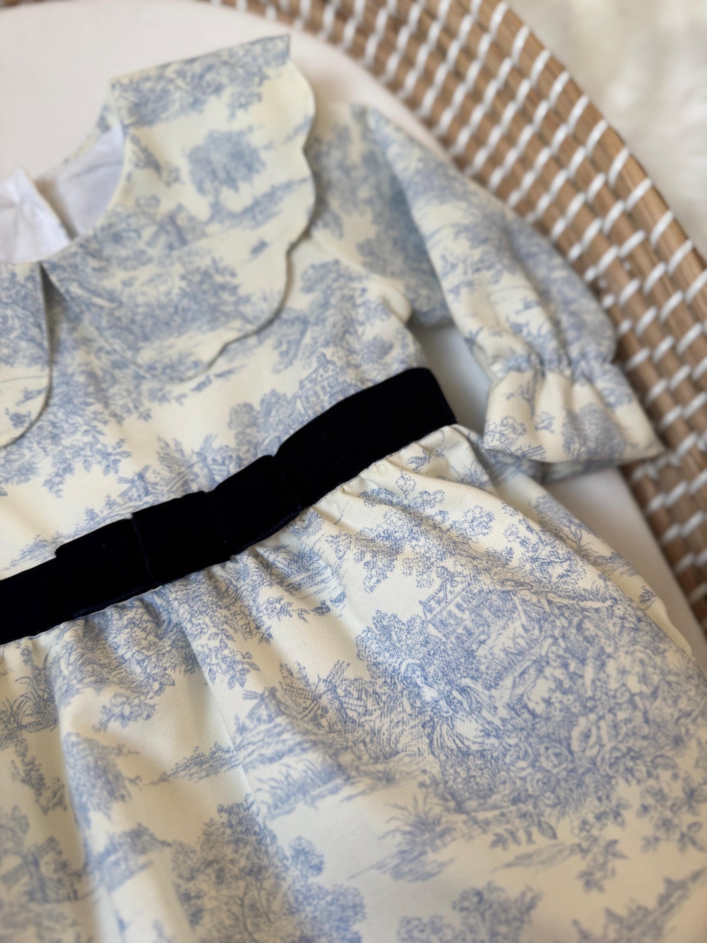 Sky toile Romper - Blue