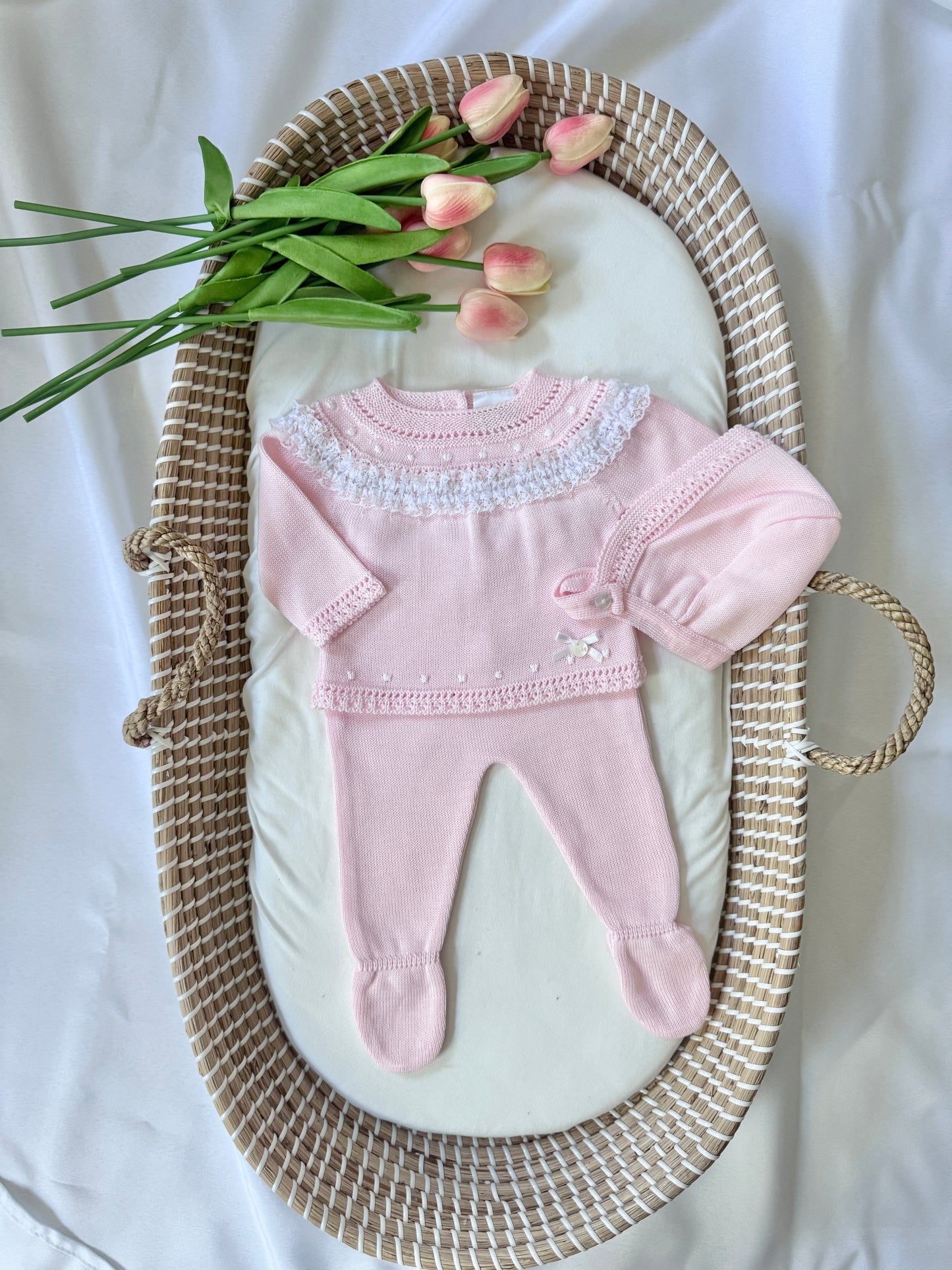 Gia Knitted Set - Pink
